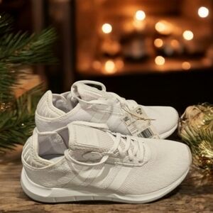 NWT Adidas Women's All-White Athletic Shoes Size--6.5
